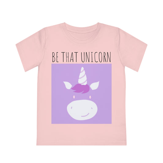 Neon Sei das Einhorn Kinder Öko-T-Shirt