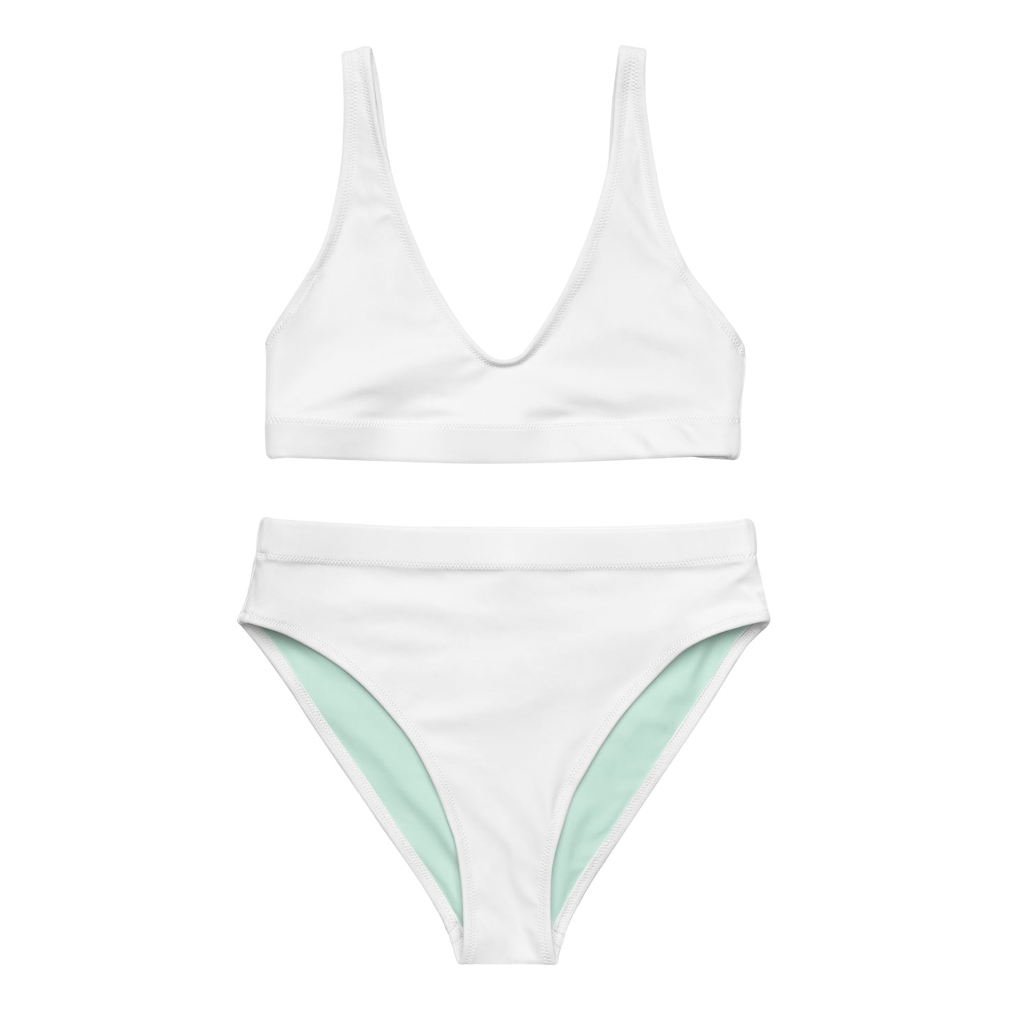 White-mint Recycled sport bikini set